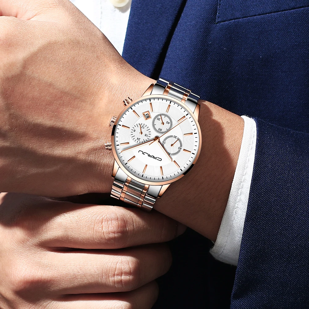 high quality  brand   Alibaba China manufacturer stainless steel quartz  luxury watch for men