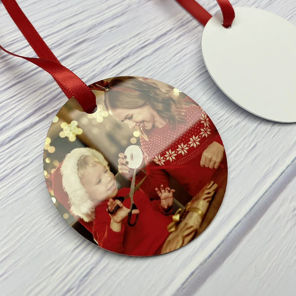 BEAUTYSUB Longstar HD Sublimation aluminum Ornament white heat transfer photo printable metal coating blanks Cut by CNC router