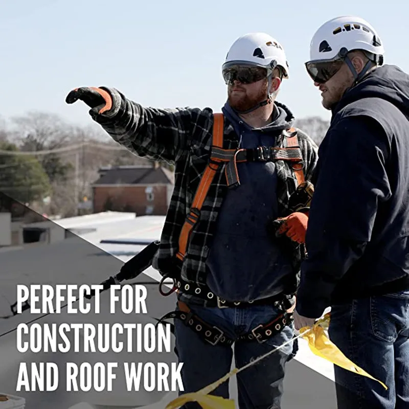 Fall Protection Premium Black Safety Harness X model with Vented & Padded Shoulder,Tongue Legs and Quick Release Buckle