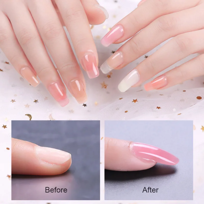 MSJ Professional Poly Extension Gel Nail Kit with Slip Solution 100pcs Nail forms and Nail Clips for Poly Gel Starter Kit
