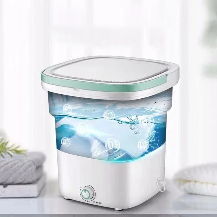 New Design Outdoor Folding Drying Silica Gel Electric Mini Portable Folding Washing Machine