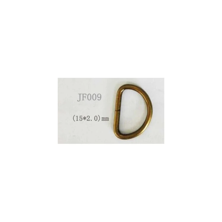 Wholesale High Quality Handle Bag Accessories Zinc Alloy Custom D-ring Buckle Metal D Ring For Handbag