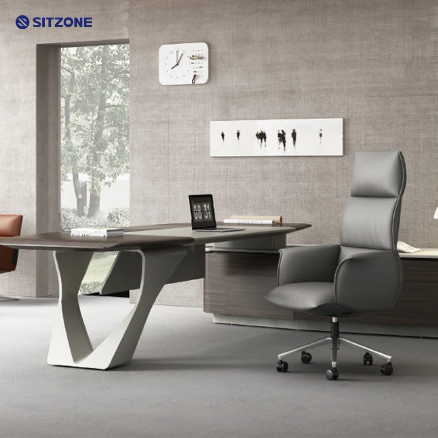 Производитель Sitzone, вращающееся кресло для конференц-зала с регулируемой высотой, кресло из натуральной кожи для проекта