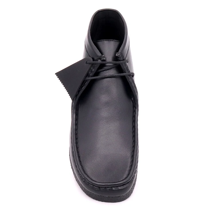 Hot Sale  burnished pu leather Wallabee Boots for men  custom made Lace-Ups shoes