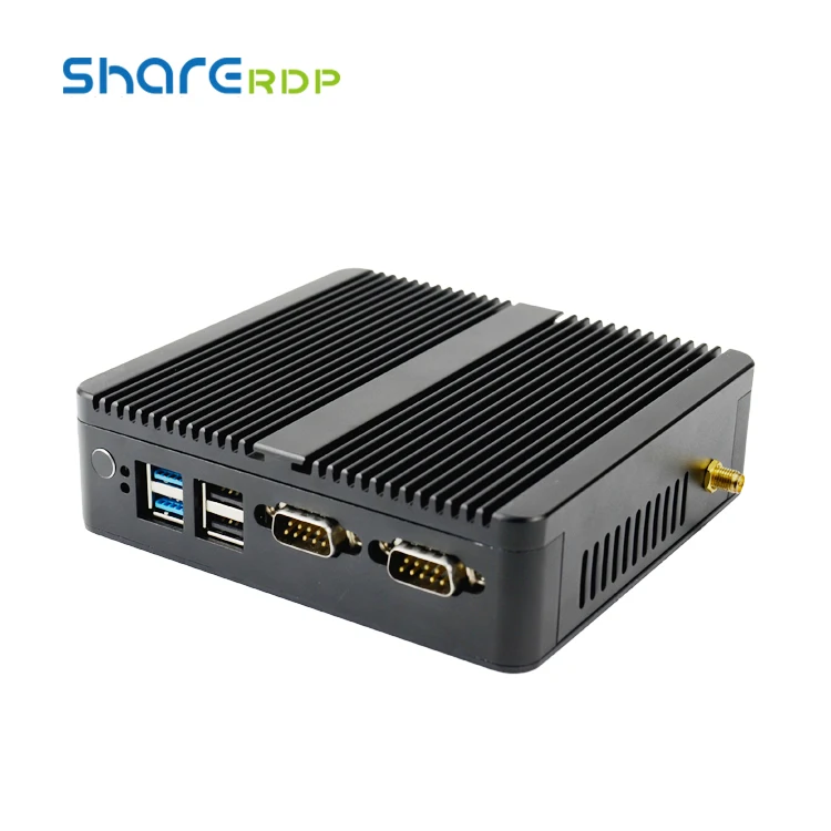 Qinglian Msi Desktop Mini PC X86 12V 3A 5A 2 Lan Port Fanless Computer J1800 J1900 J4125 Custom Embedded Mini PC