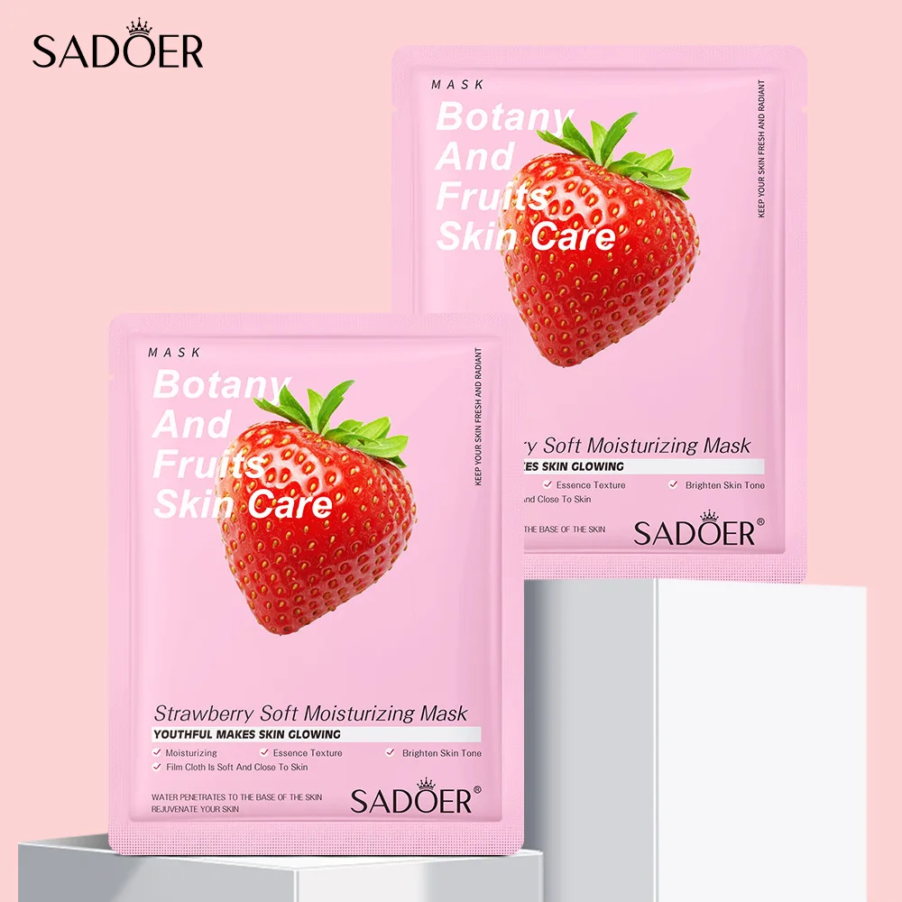 50 Options Best Brightening Face Mask 25g Plant Fruit Vitamin C Mask Hydrating Facial Mask Cold Compress Natrual Organic