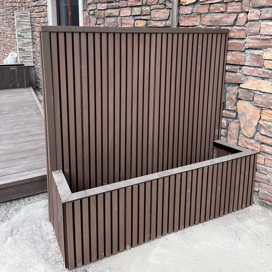 Modern wall cladding home decor Tv Background Walls wooden wpc fence panels wpc interior wall panel for hotel