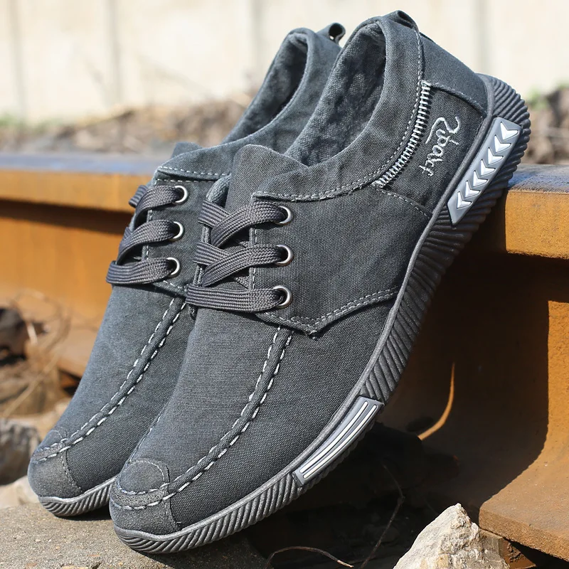 New Design Summer Fashion Canvas Casual Outdoor Walking Breathable Shoes Sneaker For Men