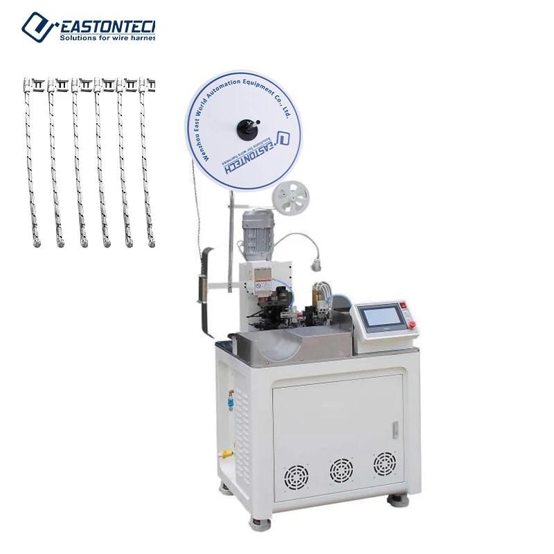 EW-21E fully automatic single head  Braided Cloth Covered wire stripping  Terminal crimping machine forAWG28- AWG12