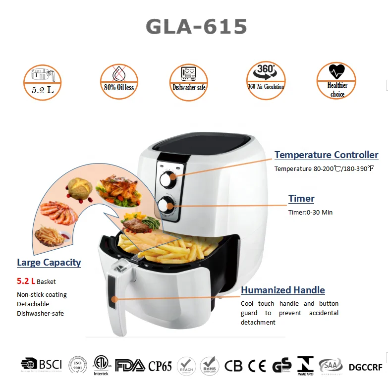 Zehui Factory OEM Home-usd Multipurpose Deep Turbo With Timer  Air Fryer