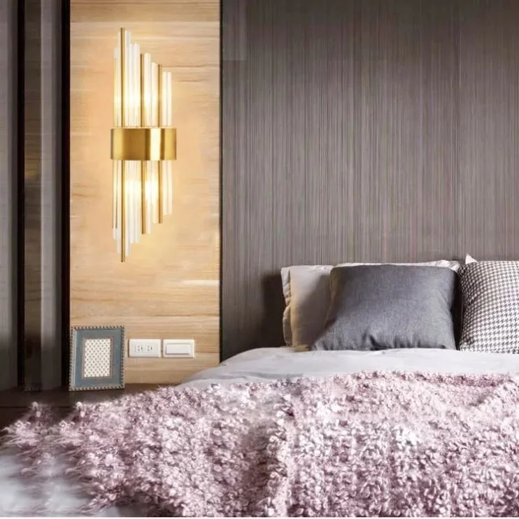 2021Luxury crystal decorate lighting new design crysal G9 led wall lamp