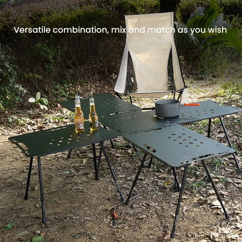 Folding Tables | Aluminum Alloy Folding Picnic Table - Stable, Multi-Functional Outdoor Equipment  for BBQ