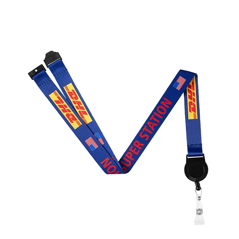 
Printing Wristband Lanyards with Logo Custom Keychain Mobile Phone Neck Straps with Card Holders Approval D isney 