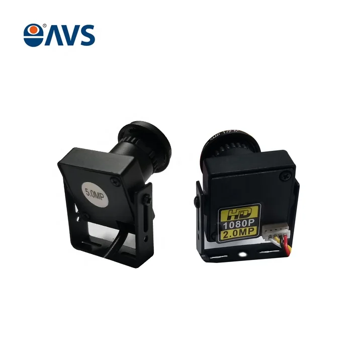 HD 1080P 5MP Mini Cube AHD Camera Small CCTV Camera with 1.8mm Lens 180 Degree Viewing with Audio Function Black Metal 25*25mm