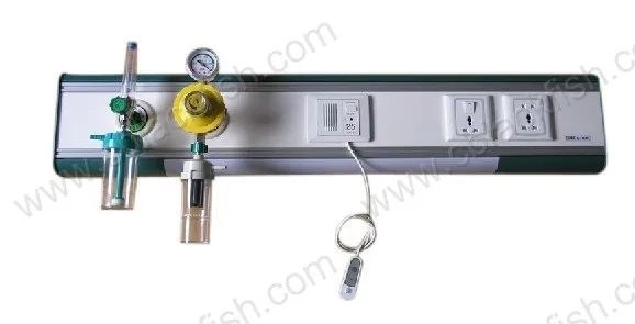 Customized Length Aluminum Alloy Bed Medical Gas Head Unit bedhead headboard For Hospital Ward ICU