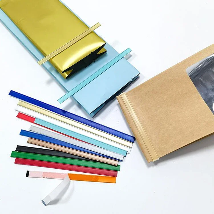 12 cm Plastic Tin Twist Tie Self Adhesive Tin Ties for Coffee Tea Bread Bag