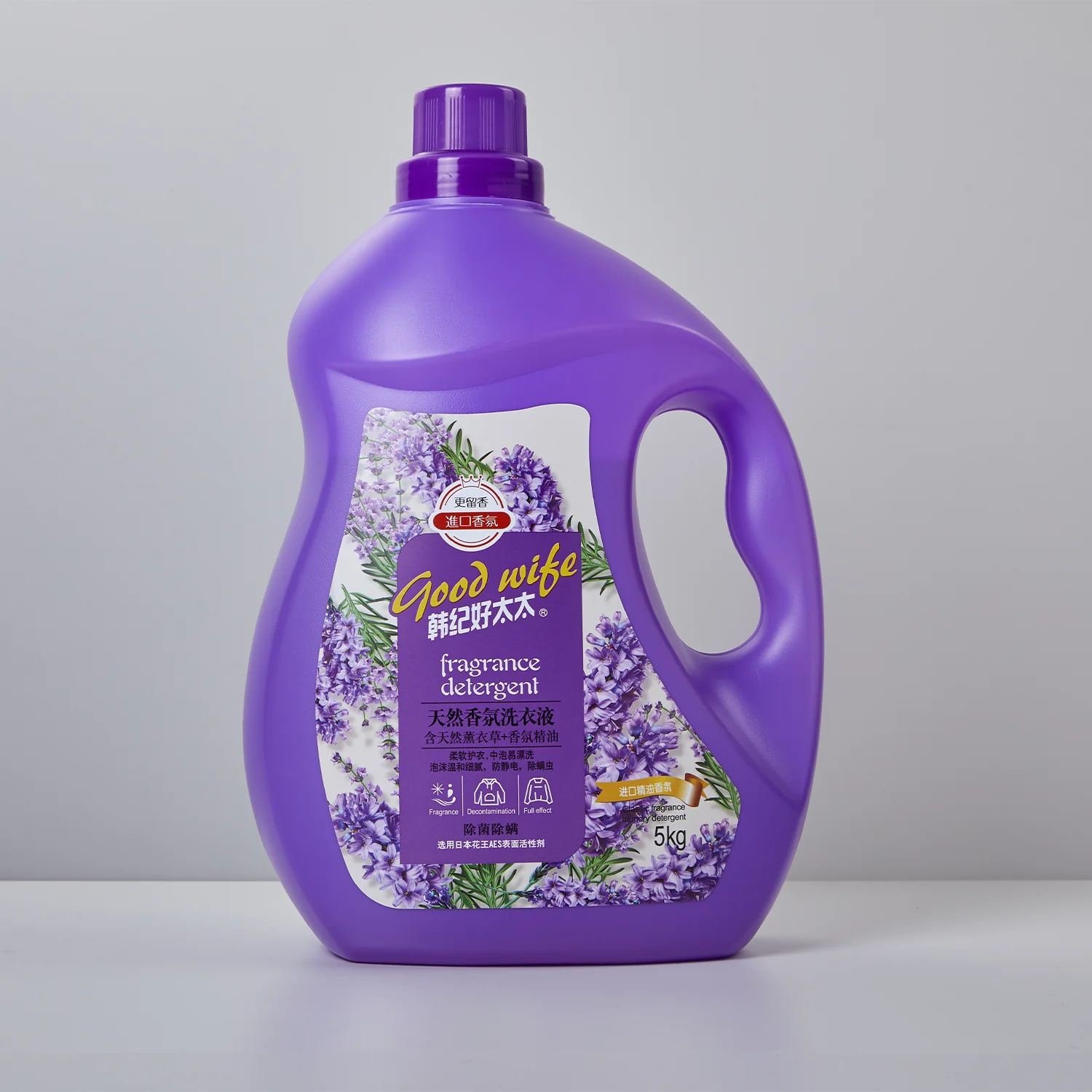 2L Disposable Natural Cherry Blossom Fragrance Laundry Detergent Scented Cleaners Apparel Wash Clothes Bathroom Bottle Packaged