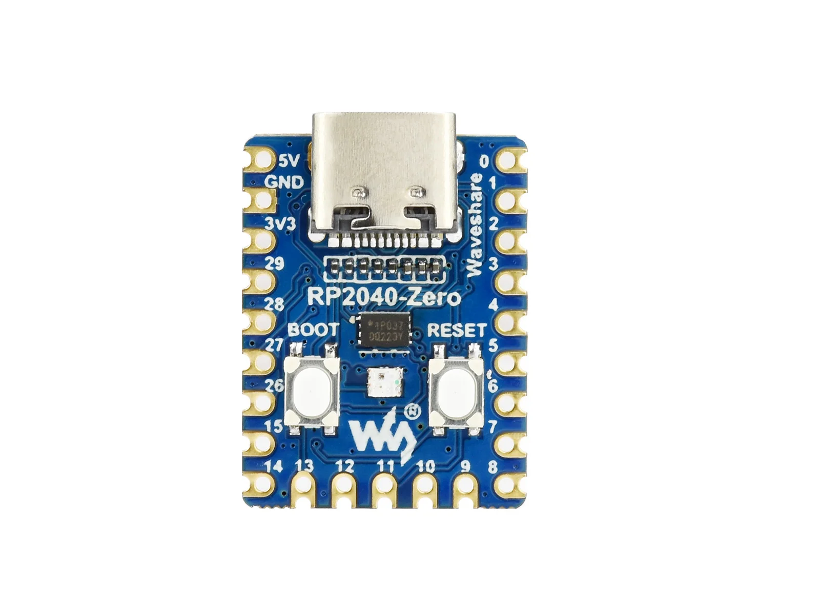 Waveshare RP2040-Zero, a Pico-like MCU Board Based on Raspberry Pi MCU RP2040, Mini ver.