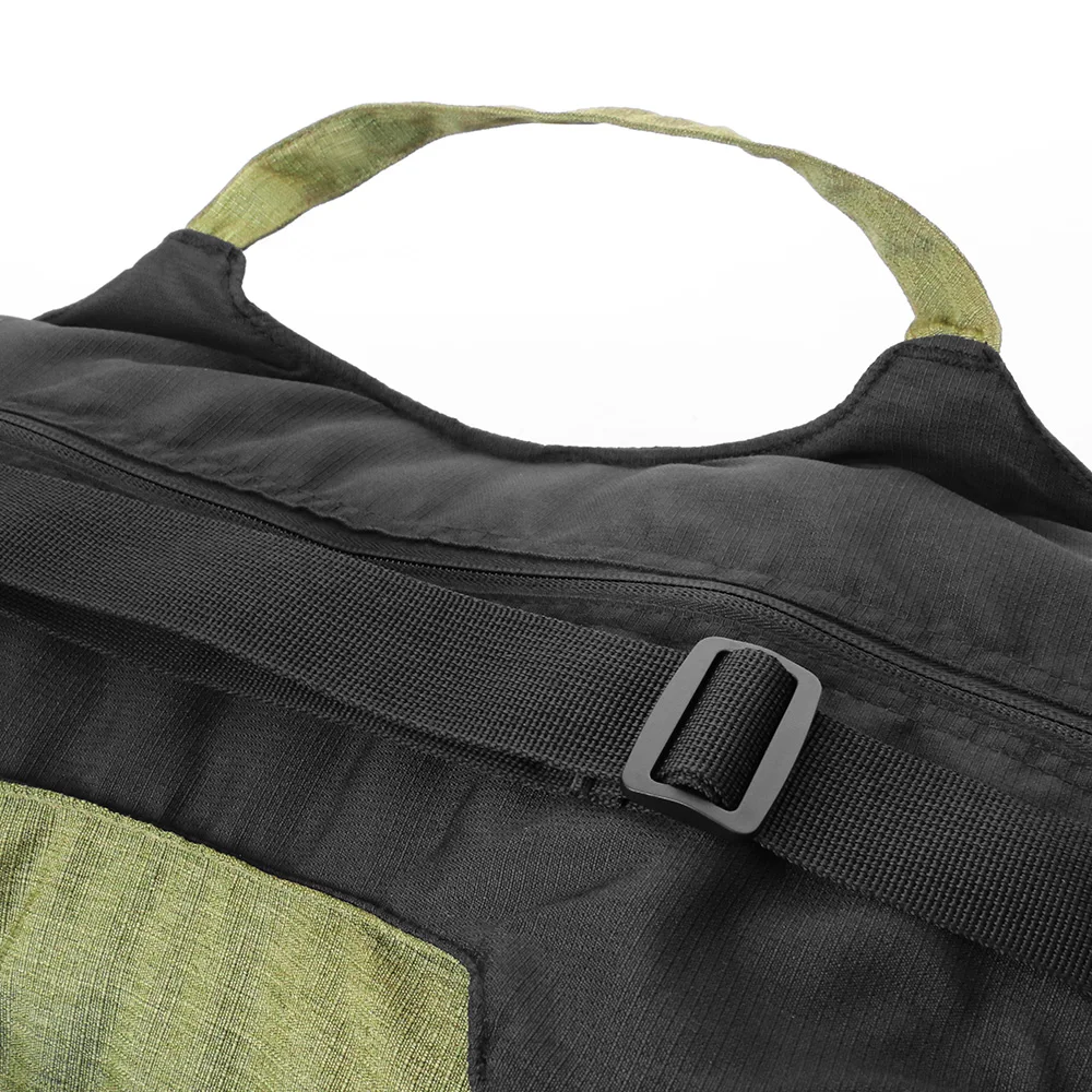 Portable multifunction polyester rPET lightweight folding travel duffle bag 30L 40L