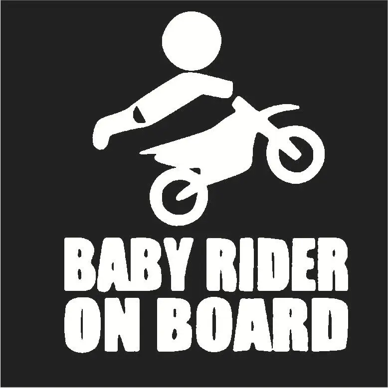 Baby Riders Vinyl Car Stickers Removable Car Truck Body Window Stickers