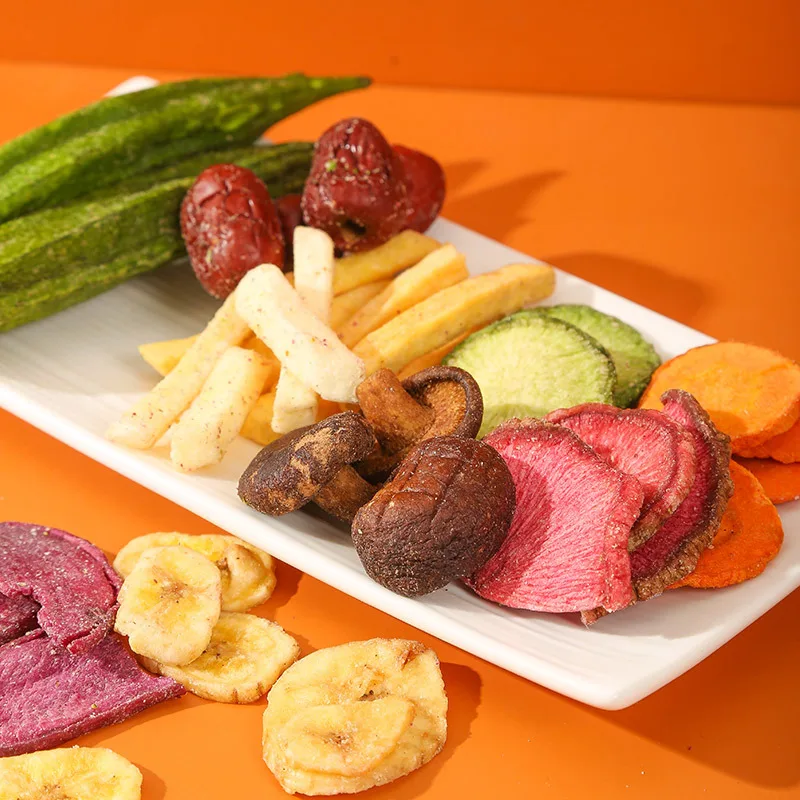 Комплексные чипсы для фруктов и овощей 250 г готовые к употреблению разные овощи фрукты сушеные Детские обезвоженные смешанные