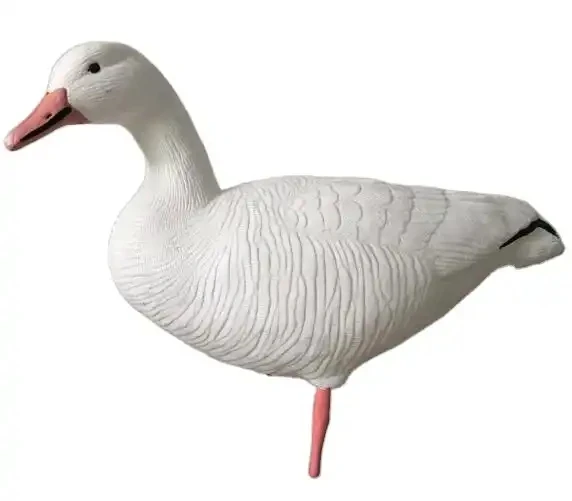 Mydays Outdoor Lightweight Unparalleled Outdoors Standard 3D Lifelike Folding EVA Canada Snow Goose Decoy for Hunting