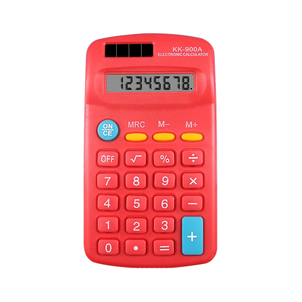 8-Digit Portable Student Calculator With Silicone Desktop Handheld Small Calculator for Office Calculator Basi