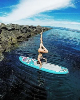 New 2023 OEM ODM Double Layer Inflatable SUP Board Drop Stitch and PVC Inflatable Stand Up Paddle Board Surfboard Hot Sale