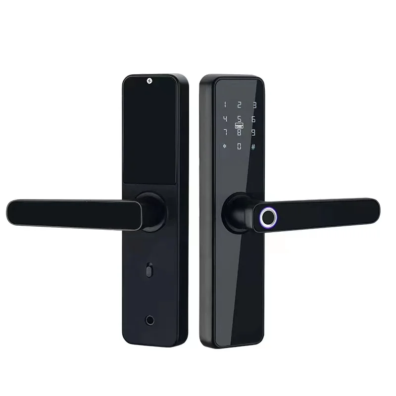 Design Smart Home Door Electronic Fingerprint Padlock Deadbolt Lock Digital New