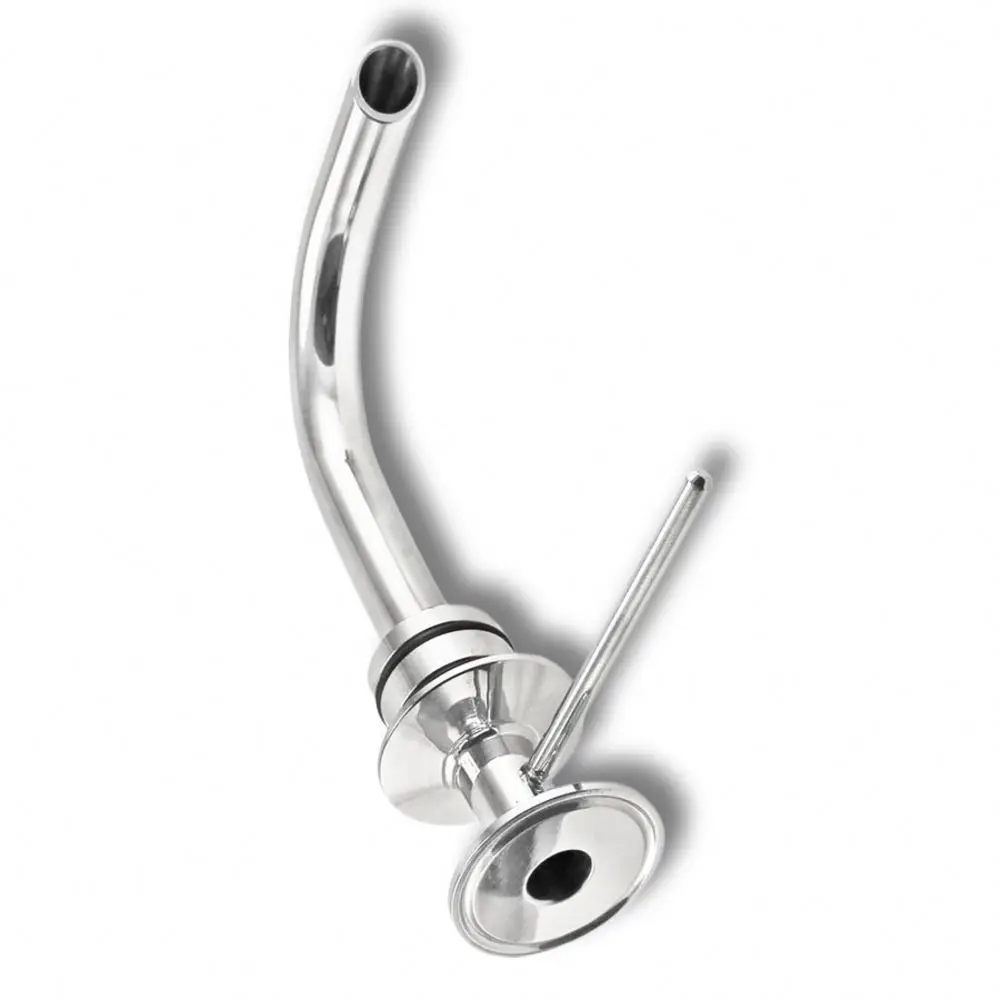 Sanitary 304 Stainless Steel 2 Inch Tri-Clamp Rotating Racking Arm For Fermentation Tank