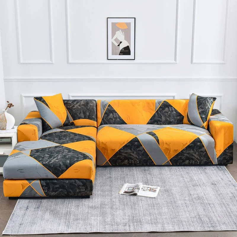 Universal Bohemia Elastic Sofa Cover Prin Armchair Slipcover L Shape Sofa Slipcovers Elastic Sectional Sofa Covers Couch Covers