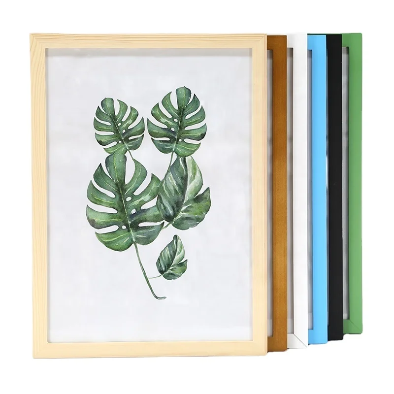 Black White Blue Brown Oak Solid Pine Wood frame A3 A4 8X10 11X14 14x17 20X24 24X36 50X70 Photo Picture Frame for Wall