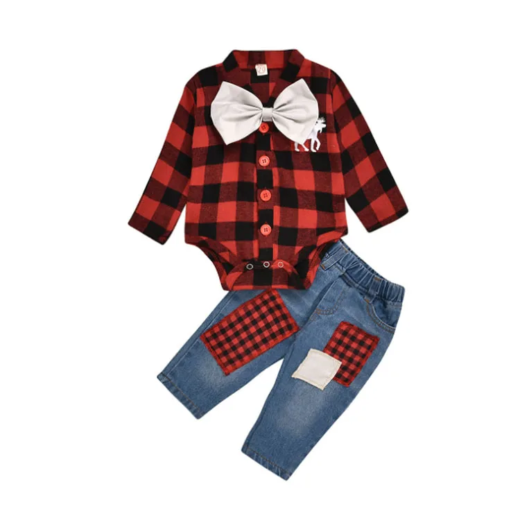 
Autumn New Product Orange Swallowtail Lace Top Pumpkin Print Pants Halloween Kids Girls Clothes Set 