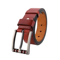 2022 new arrival new waist buckle business genuine leather belts for women with adjustable metal buckles red color