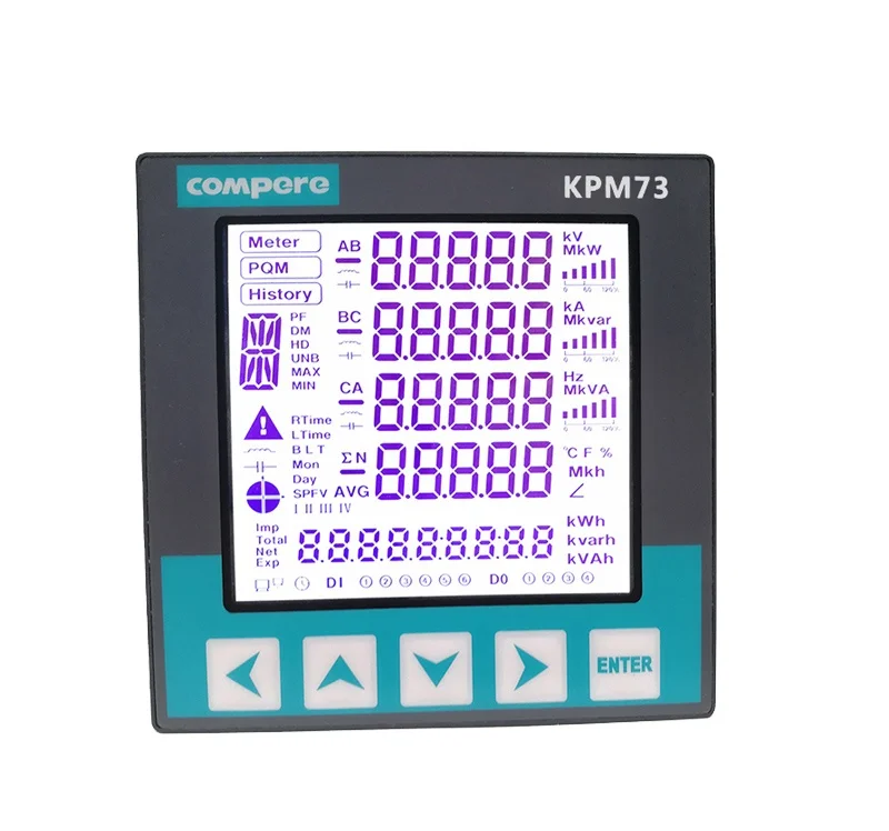 Многофункциональный цифровой измеритель мощности modbus RTU RS485 с дистанционным управлением, Wi-Fi, кВтч-метр