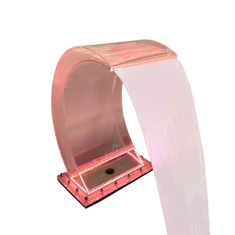 Free Standing Pond Fountain Outdoor Garden Ornament Acrylic Water Fall For Swimming Pool