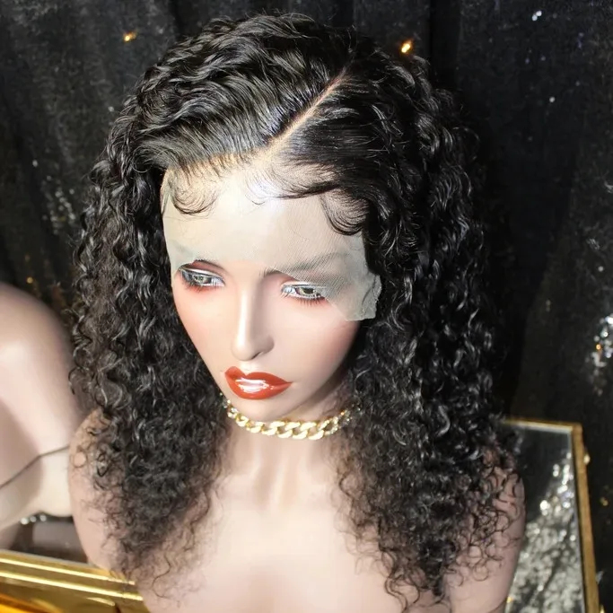 Парик из человеческих волос высшего качества, парик из длинных вьющихся волос, парик из человеческих волос, парик из натуральных волос с выравненной кутикулой, парики из фронтальных волос на полной сетке