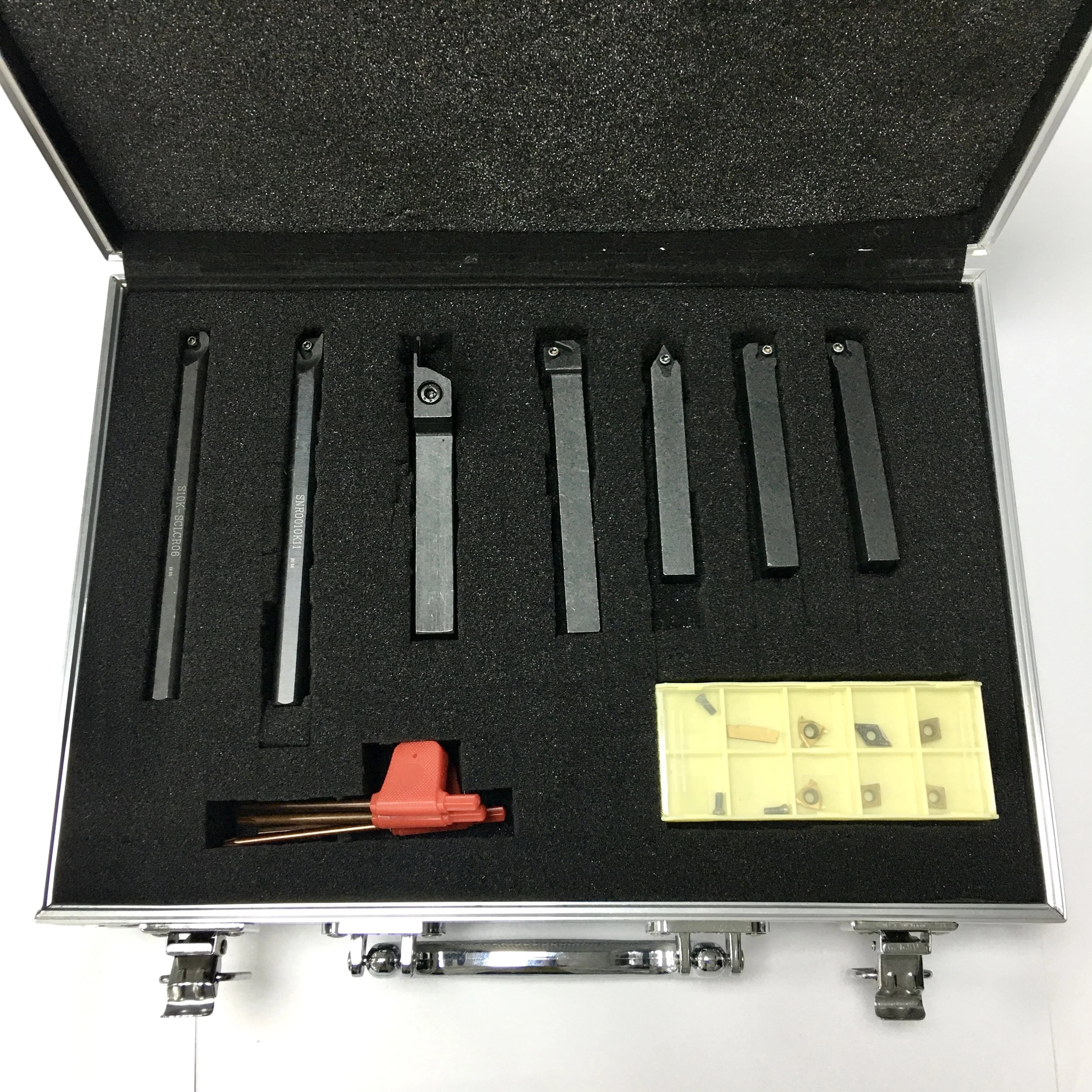 CNC Metal Carbide Turning Tools Lathe Cutting Tool Holders Set with Carbide Turning Inserts