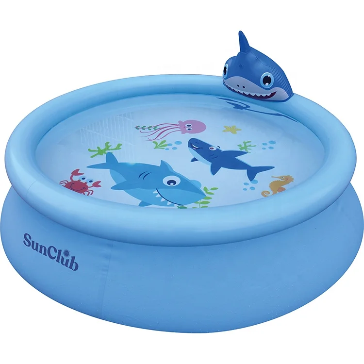 Avenli 17822 piscina similar family Pool 1.9m*47cm Inflatable swimming pool Shark 3D Spray above ground swimming pool