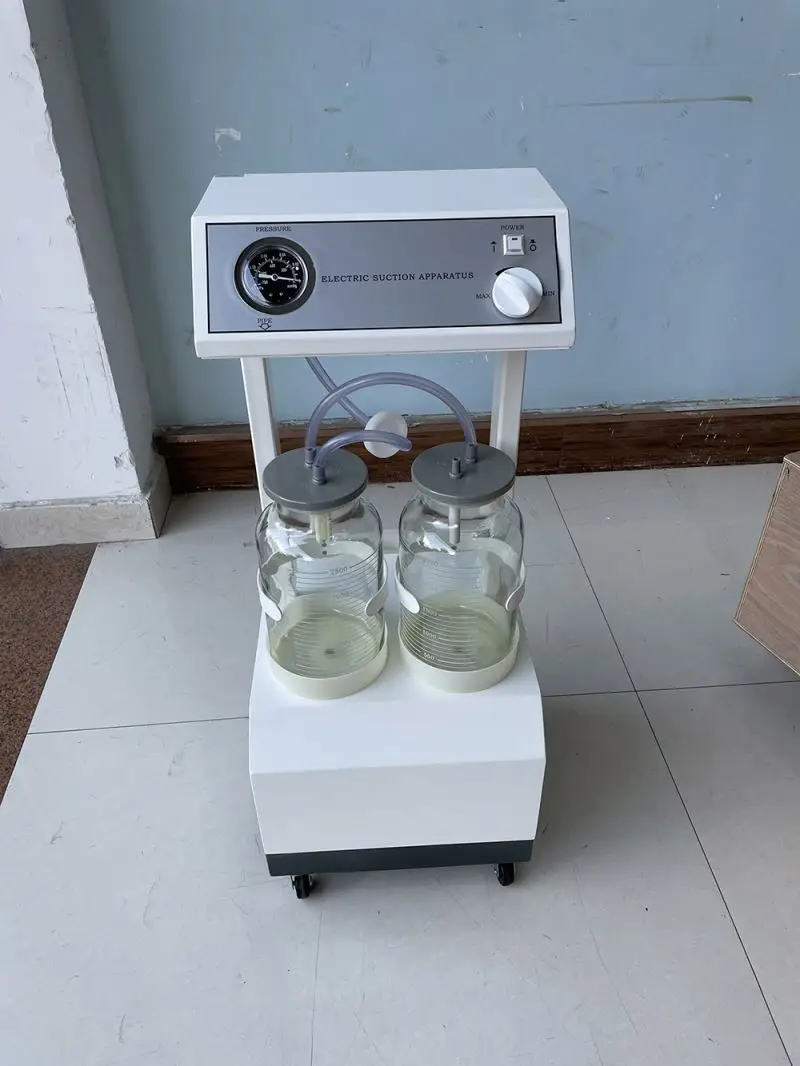 Medical electric suction pump apparatus aspirator suction trolley unit machine vaccum suction