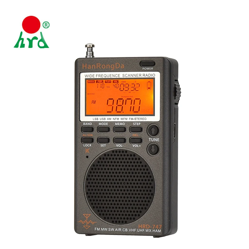 All Band Mini Digital AM FM SW SSB AIR Pocket Portable Radio Receiver (1600276200248)