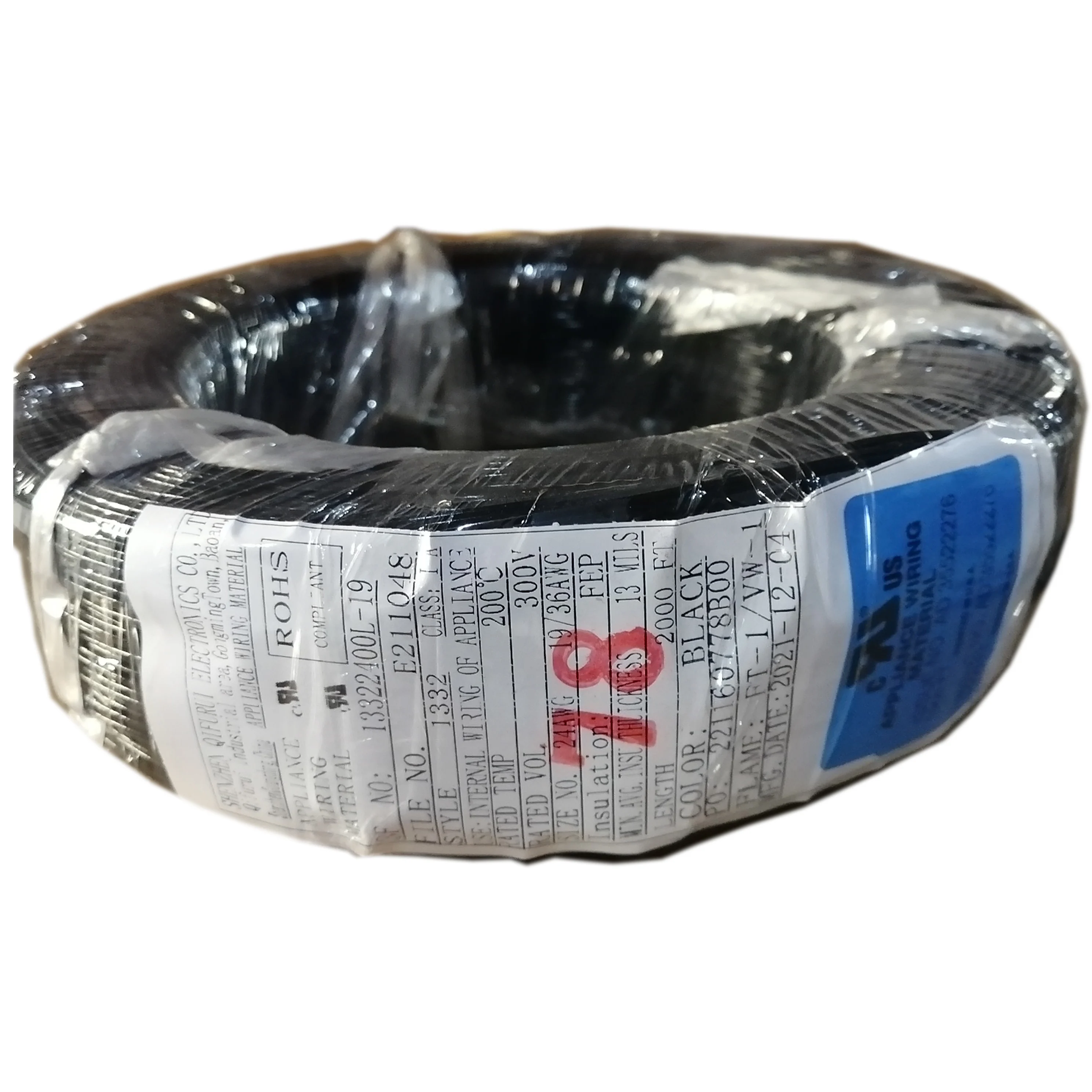 Фабрика сразу поставляет 1332 24awg электрические провода Луженая Медь фэп изоляцией куртка 300v 200c