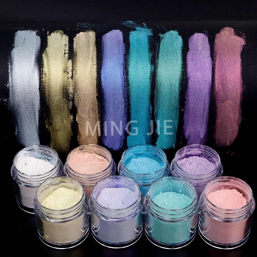 Nail Salon White Mother of Pearl Powder Glitter Mirror Nail Mermaid Chrome Nail Eyeshadow Pigment