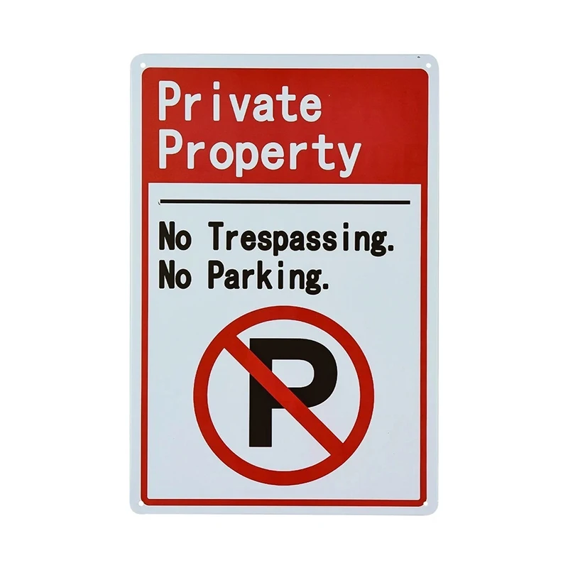 Reflective No Parking Sign Fire Line Aluminum Traffic Road Warning Signs Items for Safety