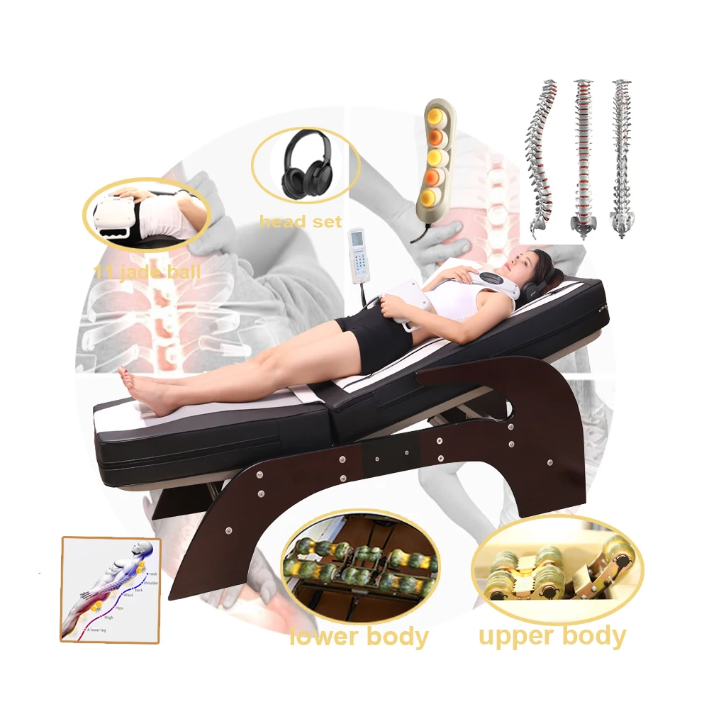 Far infrared chiropractic thermal  jade massage roller bed Physiotherapy Treatment Massage Table