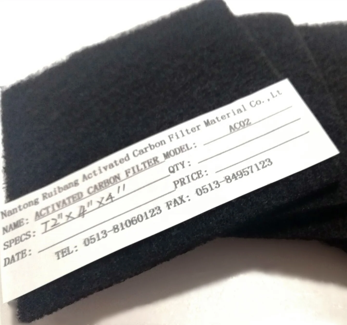 Manufacture Activated Carbon Cloth Material Fibrous Active Carbon Filter Media for Odor Removal Air Filters for Filters