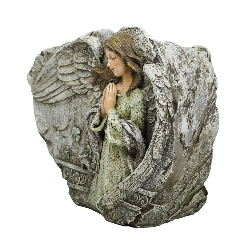 Wholesale flower Pot fairy praying Resin Planter yard vase for  garden decoration