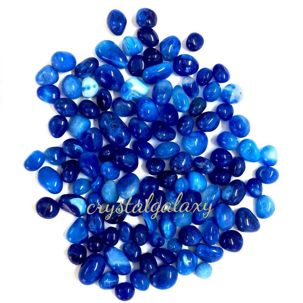 Blue Onyx Tumbled Stone Crystal healing Tumbled Stones and Crystals