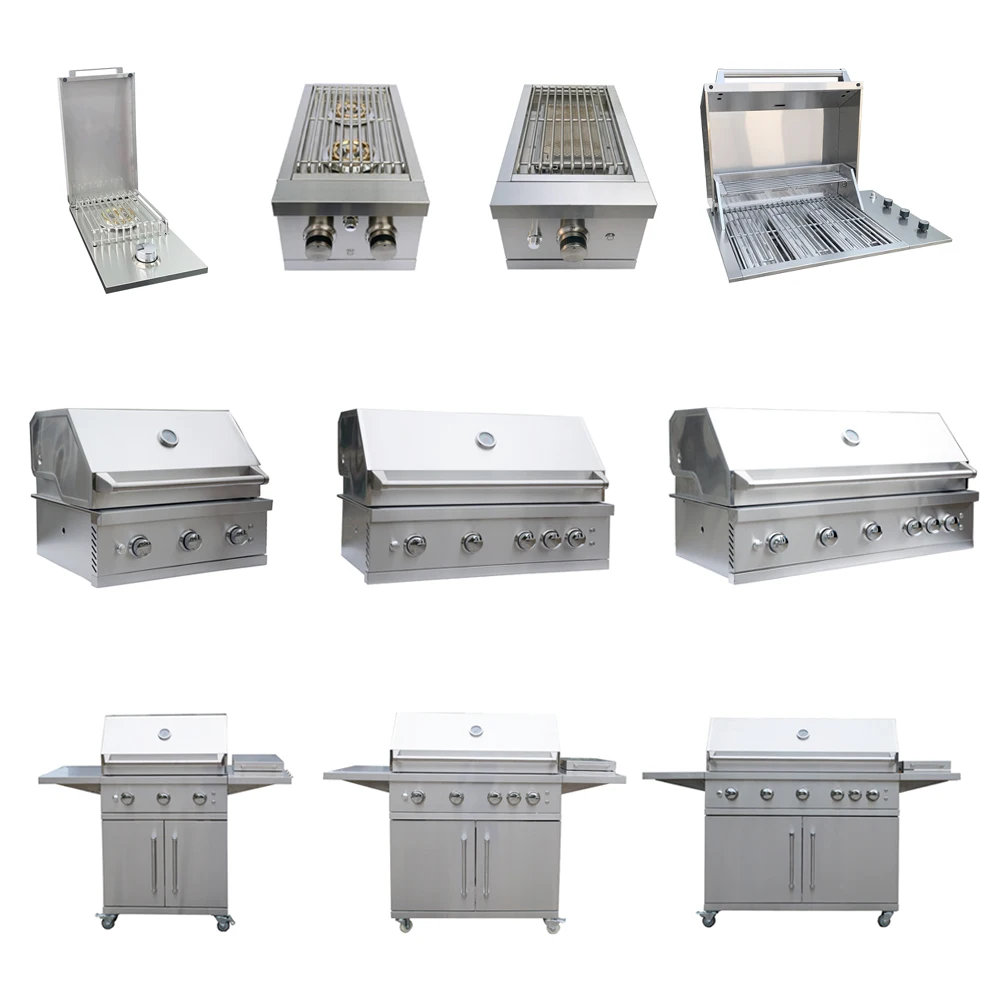 gas bbq grills gas burners for cooking bbq grills gas with LED and Rotisserie