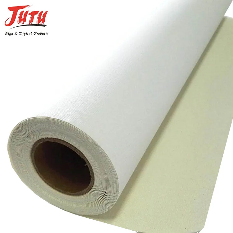 300gsm Eco solvent glossy polyester canvas printing for inkjet printed custom canvas prints polyester canvas